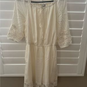 ECI White Dress with Lace